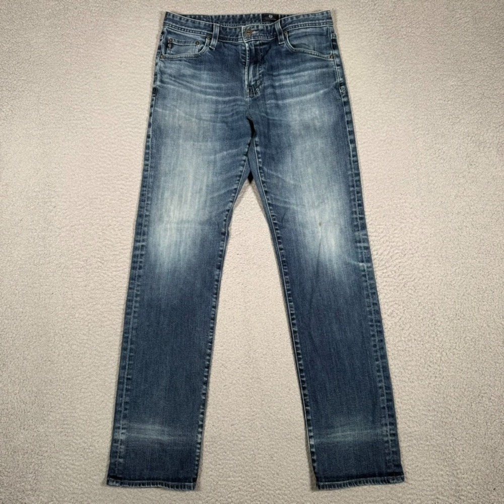 AG Adriano Goldschmied Jeans Mens 31x33 Blue The Graduate Tailored Leg Denim